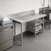 Thumbnail image #3 for Eagle Group Straight Clean Dishtable, Right-to-Left, 36 x 30 Inches, 16/430 Stainless Steel Top