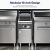 Thumbnail image #3 for Vulcan V Series Heavy-Duty 18-Inch Modular Gas Charbroiler with Cast Iron Grates