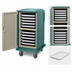Thumbnail image #4 for Cambro Tall Profile Insulated 1-Door 2-Compartment Meal Delivery Cart for 16 Trays, Fits 14 x 18 Inch Trays
