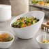 Thumbnail image #3 for American Metalcraft Endurance 64 oz. Slanted Round White Melamine Serving Bowl