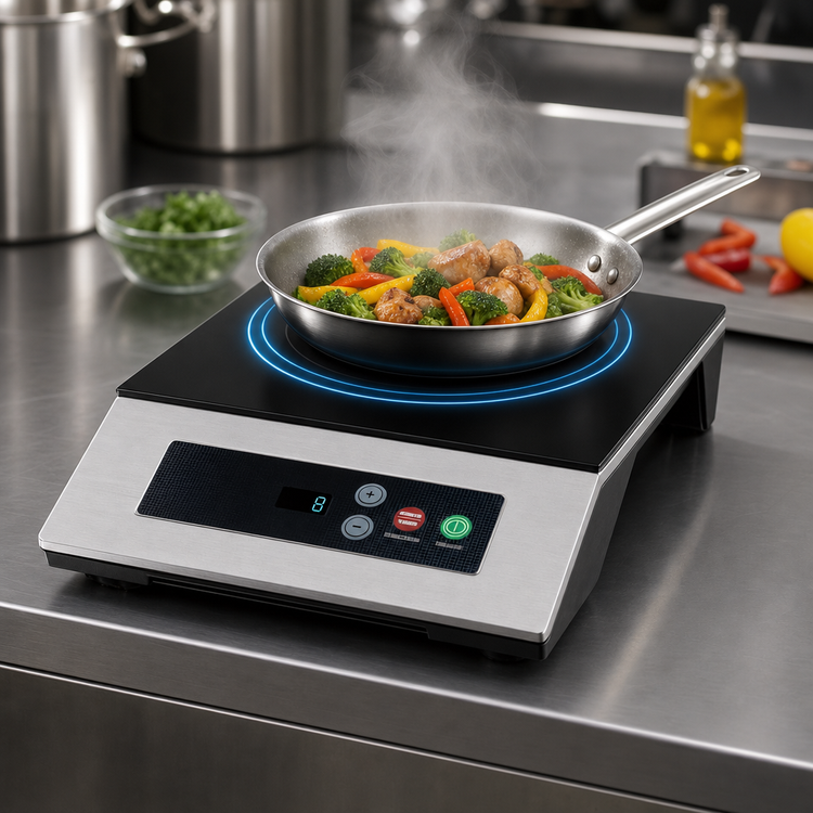 Product image #3 for Waring WIH200 Light-Duty Single-Burner Countertop Induction Range
