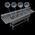 Thumbnail image #3 for John Boos Pro-Bowl 4-Compartment Stainless Steel Sink with Dual 24-Inch Drainboards, 18