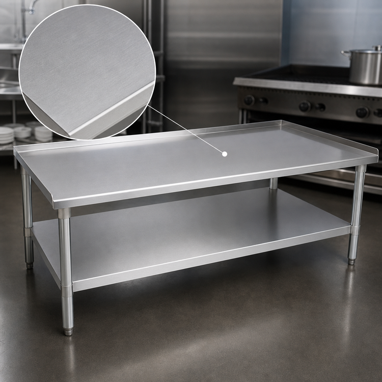 Product image #3 for John Boos Stallion 15" x 30" Stainless Steel Equipment Stand with Adjustable Undershelf