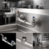 Thumbnail image #3 for T&S Brass B-0330-LN Wall-Mount Pre-Rinse Mixing Faucet Body, Less Nozzle, 8-Inch Adjustable Centers