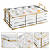 Thumbnail image #3 for Empire Rectangular Ice Housing with Clear Polycarbonate Pan and Gold Wire Frame, White