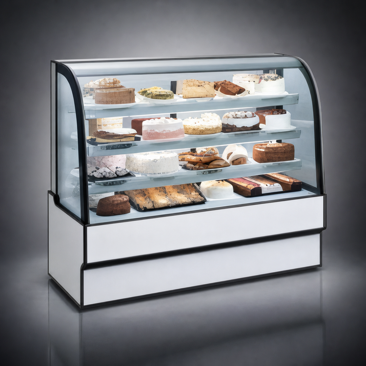 Product image #3 for Federal Industries Curved Glass Refrigerated Bakery Display Case, 36.13 x 35.3 x 42 Inches, Self-Contained R290