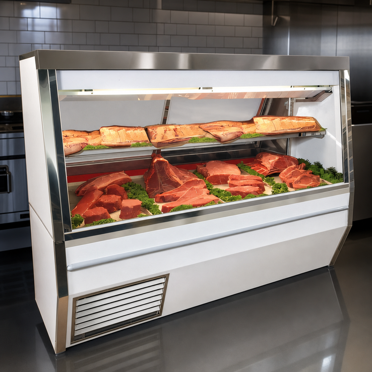 Product image #3 for Howard-McCray 34N Series Double Duty Self-Contained Red Meat Service Case, 144 Inch, LED Lighting