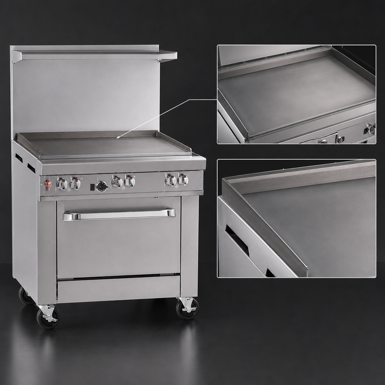 Product image #3 for Southbend Ultimate 36-Inch Commercial Gas Restaurant Range with 36-Inch Griddle and Standard Oven