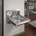 Thumbnail image #4 for BK Resources ADA Wall-Mounted Hand Sink with Faucet, Soap Dispenser, and Drain, 16 x 14 Inches