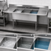 Thumbnail image #3 for Advance Tabco 3-Compartment Fabricated Sink with 24-Inch Left and Right Drainboards, 30-Inch x 30-Inch x 14-Inch Deep Bowls