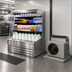 Thumbnail image #3 for Howard-McCray 30E Series Remote Multi-Purpose Open Merchandiser, Stainless Steel