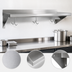 Thumbnail image #3 for Economy T-430 Stainless Steel Wall Shelf With Pot Rack, 36 x 16 Inches