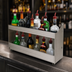 Thumbnail image #3 for Advance Tabco Underbar Basics 60-Inch Double-Tier Stainless Steel Speed Rail, Keyhole Mounting