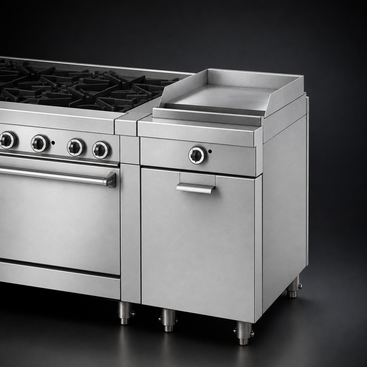 Product image #3 for Garland Master Series Heavy Duty 17-Inch Gas Add-A-Unit Griddle with Storage Base and 1-Inch Steel Plate