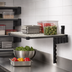 Thumbnail image #3 for Cambro Camshelving Elevation Series 14-Inch x 36-Inch Wall-Mounted Add-On Vented Shelf Kit, Brushed Graphite