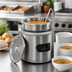 Thumbnail image #3 for Nemco 6100A-ICL 7-Quart Countertop Round Food Warmer, 120V, with Inset, Cover and Ladle
