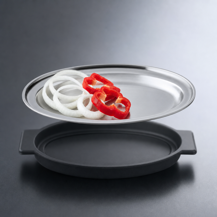 Product image #3 for Vollrath Oval Stainless Steel Steak Platter Only