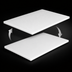 Thumbnail image #3 for John Boos 96-Inch x 30-Inch x 1-Inch Reversible Poly Work Table Top