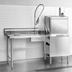 Thumbnail image #3 for Eagle Group Straight Soiled Dishtable with Pre-Rinse Sink, 96 Inch Left-to-Right Operation, 16/430 Stainless Steel Top
