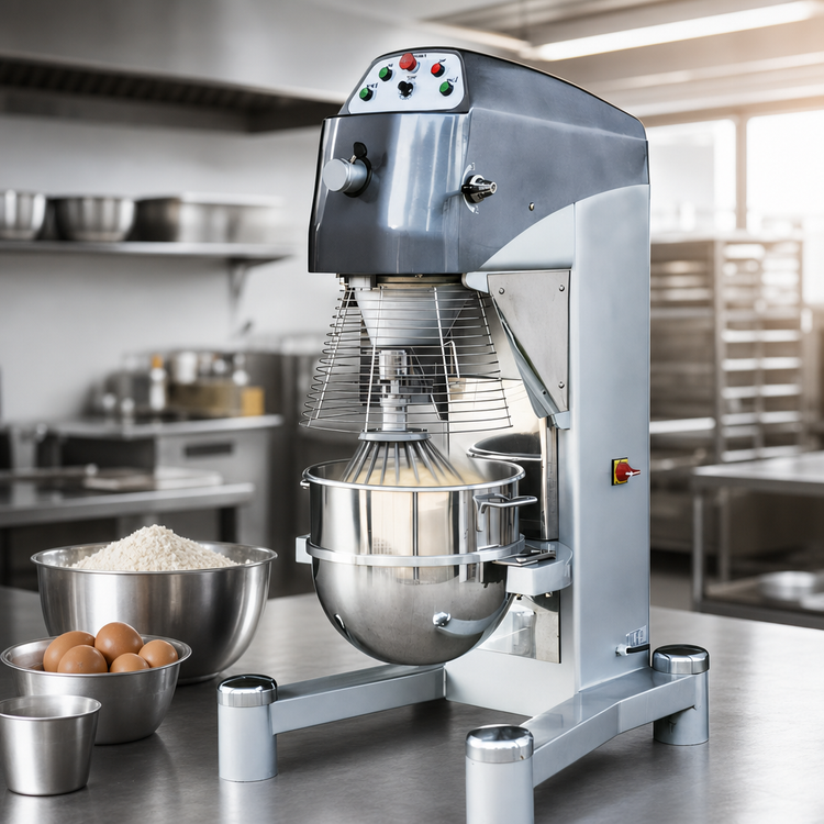Product image #3 for Omcan 80 Qt Heavy-Duty Floor Model Planetary Mixer with Timer