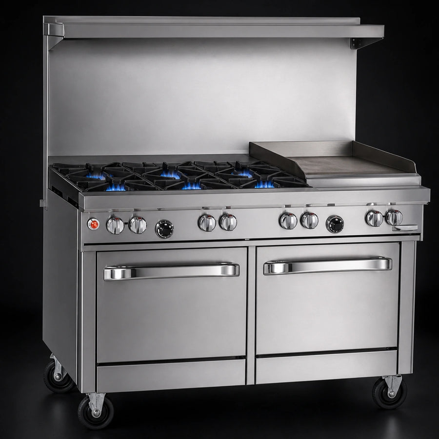 Four Non-Clog Burners