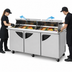 Thumbnail image #3 for Turbo Air Super Deluxe 72-5/8-Inch Three-Section Sandwich/Salad Mega Top Prep Table with Dual-Sided Lids