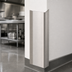 Thumbnail image #3 for BK Resources 96-Inch Stainless Steel Outside Wall Corner Guard, 4 x 4 Inches, 16 Gauge