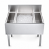 Thumbnail image #3 for Krowne Royal Series 34-Inch Underbar Speed Multi Station with 18-Inch Center Ice Bin and Dual 8-Inch Insulated Bottle Wells
