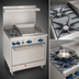 Thumbnail image #3 for Comstock-Castle F330-24 36-Inch Commercial Gas Range with 24-Inch Griddle and Standard Oven