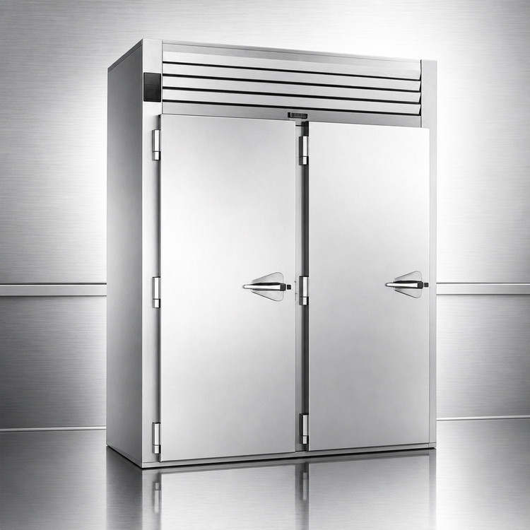 Product image #3 for Traulsen Spec-Line RIH232LP-FHS Two-Section Roll-Thru Heated Cabinet with Full-Height Solid Doors