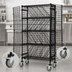 Thumbnail image #3 for Mobile Security Wine Bulk Storage Rack with Black Epoxy Antimicrobial Finish