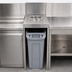 Thumbnail image #3 for Advance Tabco Prestige Supreme Underbar Trash Receptacle Cover for Slim Jim Trash Can, 12 x 25 x 19 Inches