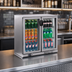 Thumbnail image #3 for BK Resources 36-Inch Slimline 2-Door Glass Back Bar Refrigerator