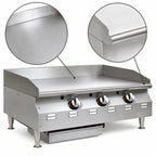 Thumbnail image #3 for Eagle Group RedHots CLAGGD-24-LP 24-Inch Extra-Deep Countertop LP Gas Griddle, Manual Controls, 3/4-Inch Smooth Steel Plate