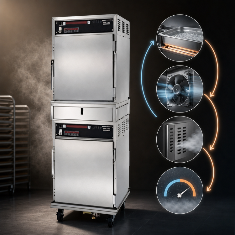 Product image #3 for Henny Penny SmartHold HHC-992 Stacked Humidified Holding Cabinet, 10 Full-Size Sheet Pan Capacity