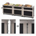 Thumbnail image #3 for Dinex DineXpress 32-Inch Mobile Modular Solid Top Utility Serving Counter