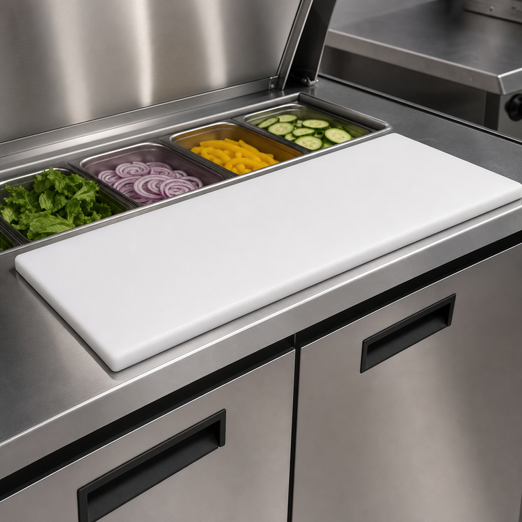 Product image #3 for John Boos Reversible High-Density Polyethylene Steam Table Cutting Board, 60 x 8 x 1/2 Inch