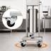 Thumbnail image #3 for Set of 2 Swivel Plate Casters with Brakes for 26-, 48-, and 65-lb Stainless Steel Sausage Stuffers