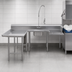 Thumbnail image #3 for Advance Tabco Left-Hand U-Shaped Soiled Dish Table with Pre-Rinse Sink and Landing