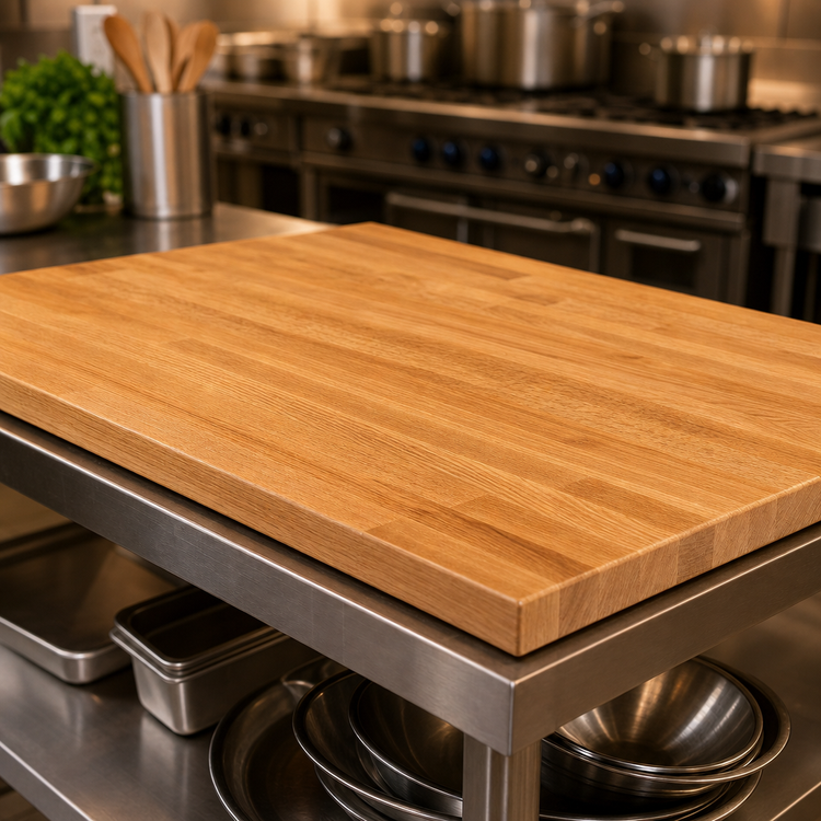 Product image #3 for John Boos Appalachian Red Oak Blended Edge Grain Island Countertop, 72 x 36 x 1-1/2 Inches, Penetrating Oil Finish