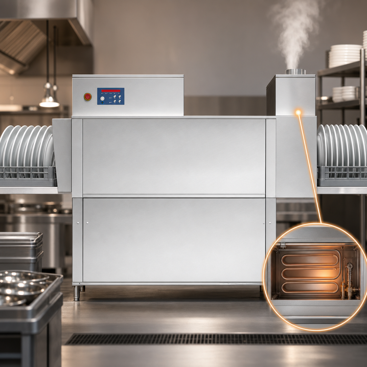 Product image #3 for Blakeslee RC62 D High-Temp Single-Tank Conveyor Dishwasher With Prewash and Booster