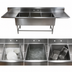 Thumbnail image #3 for John Boos Pro-Bowl 3-Compartment Stainless Steel Sink with Left and Right Drainboards