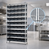Thumbnail image #3 for Quantum Conductive Bin Wire Shelving System with 12 Shelves and 55 Bins