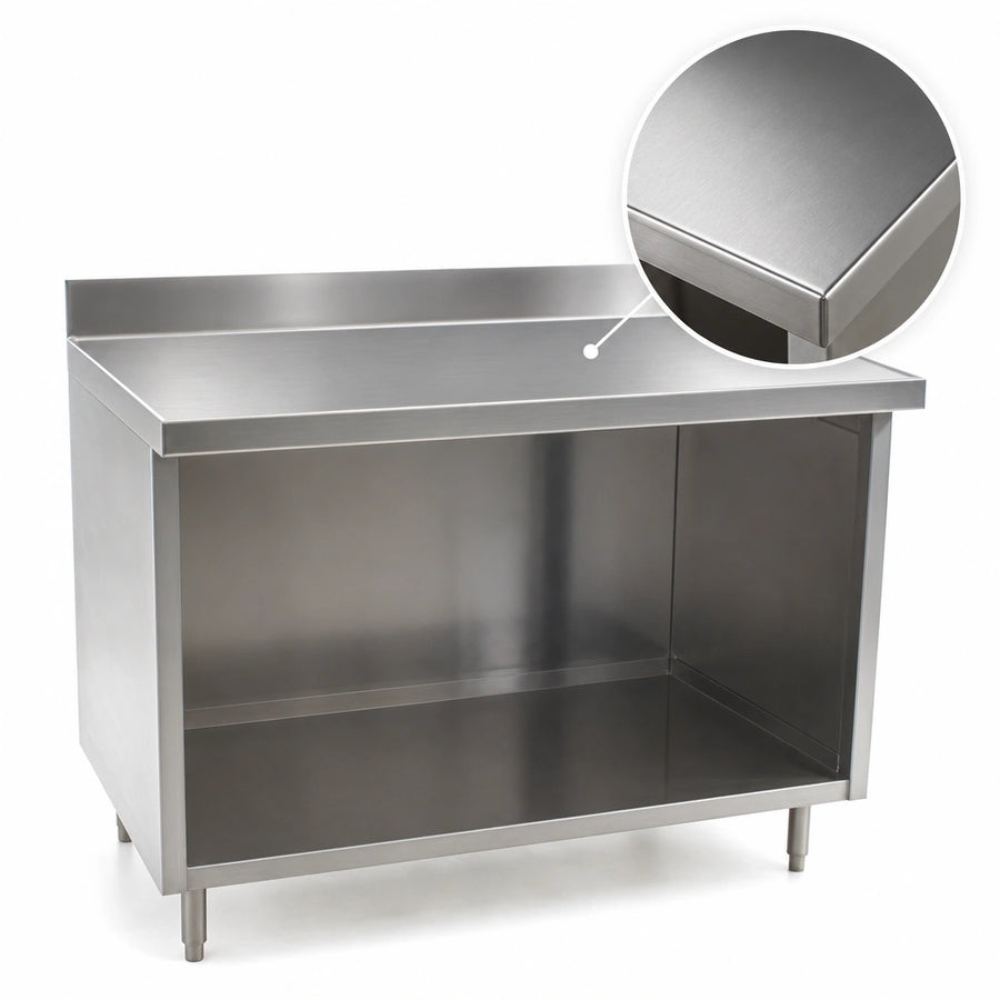 14-Gauge 304 Stainless Steel Top