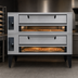 Thumbnail image #3 for Marsal SD-10866 Stacked Gas Double Deck Pizza Oven with Two 44 x 66 Inch Baking Chambers