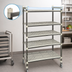 Thumbnail image #3 for Cambro Camshelving Elements XTRA High Density Top Rail 5-Tier Mobile Starter Shelving Unit, 21 x 54 x 80 Inches