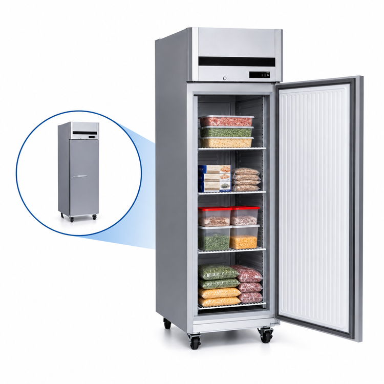 Product image #3 for Kool-It Signature One-Section Reach-In Freezer, 19.4 Cu. Ft., Solid Door, Top-Mounted Self-Contained Refrigeration