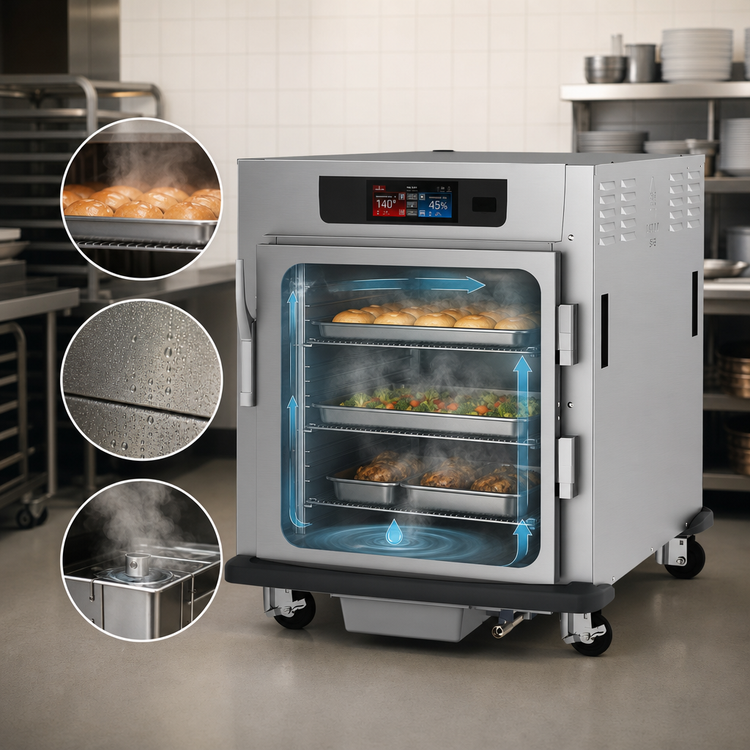 Product image #3 for Metro C5 9 Series Undercounter Controlled Humidity Heated Holding and Proofing Cabinet, 30-Inch Wide, Solid Door, Universal Wire Slides