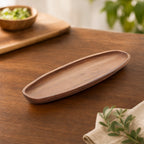 Thumbnail image #5 for American Metalcraft AWMP Medium Oblong Acacia Wood Boat-Style Serving Platter Case of 6