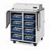 Thumbnail image #3 for True Mobile Dual-Sided Forced-Air School Milk Cooler, 8-Crate Capacity